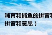 哺育和捕鱼的拼音和意思（哺育和捕鱼分别的拼音和意思）