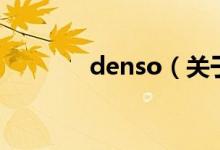 denso（关于denso的介绍）