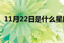 11月22日是什么星座（星座特征简单介绍）