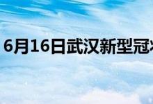6月16日武汉新型冠状病毒肺炎疫情最新消息