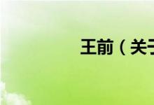 王前（关于王前的介绍）