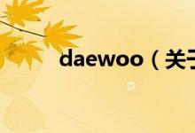 daewoo（关于daewoo的介绍）