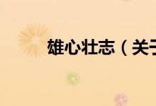 雄心壮志（关于雄心壮志的介绍）