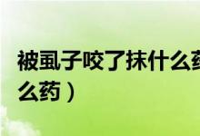 被虱子咬了抹什么药比较好（被虱子咬了擦什么药）