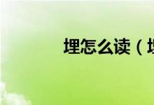 埋怎么读（埋字读音和释义）