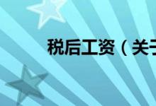 税后工资（关于税后工资的介绍）