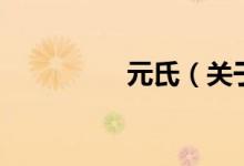 元氏（关于元氏的介绍）