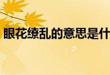 眼花缭乱的意思是什么（眼花缭乱什么意思）