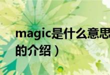 magic是什么意思（关于magic是什么意思的介绍）