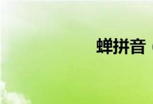 蝉拼音（蝉怎么读）