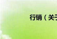 行销（关于行销的介绍）