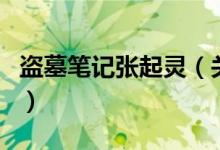 盗墓笔记张起灵（关于盗墓笔记张起灵的介绍）