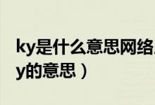 ky是什么意思网络用语（怎么理解网络用语ky的意思）