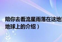 陪你去看流星雨落在这地球上（关于陪你去看流星雨落在这地球上的介绍）