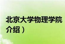 北京大学物理学院（关于北京大学物理学院的介绍）