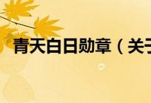 青天白日勋章（关于青天白日勋章的介绍）