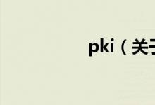 pki（关于pki的介绍）