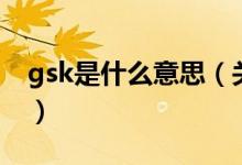 gsk是什么意思（关于gsk是什么意思的介绍）