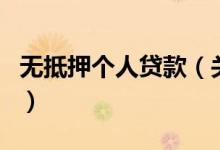 无抵押个人贷款（关于无抵押个人贷款的介绍）