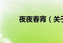 夜夜春宵（关于夜夜春宵的介绍）