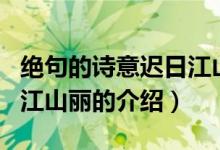 绝句的诗意迟日江山丽（关于绝句的诗意迟日江山丽的介绍）
