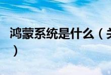 鸿蒙系统是什么（关于鸿蒙系统是什么的介绍）