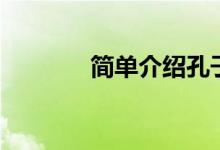 简单介绍孔子（孔子的简介）