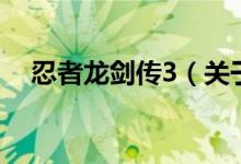 忍者龙剑传3（关于忍者龙剑传3的介绍）