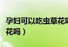 孕妇可以吃虫草花吗炖鸡吗（孕妇可以吃虫草花吗）