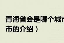 青海省会是哪个城市（关于青海省会是哪个城市的介绍）
