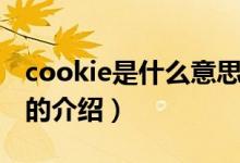 cookie是什么意思（关于cookie是什么意思的介绍）