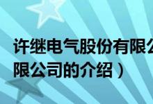 许继电气股份有限公司（关于许继电气股份有限公司的介绍）
