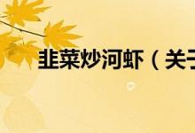 韭菜炒河虾（关于韭菜炒河虾的介绍）