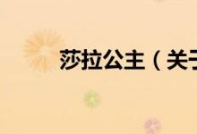 莎拉公主（关于莎拉公主的介绍）