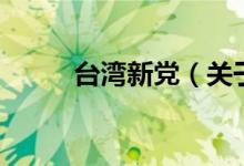 台湾新党（关于台湾新党的介绍）