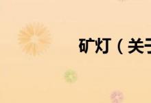 矿灯（关于矿灯的介绍）