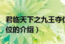 君临天下之九王夺位（关于君临天下之九王夺位的介绍）