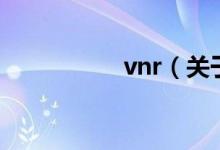 vnr（关于vnr的介绍）