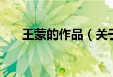 王蒙的作品（关于王蒙的作品的介绍）
