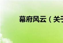 幕府风云（关于幕府风云的介绍）