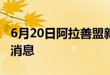 6月20日阿拉善盟新型冠状病毒肺炎疫情最新消息