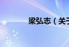 梁弘志（关于梁弘志的介绍）