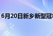 6月20日新乡新型冠状病毒肺炎疫情最新消息