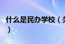 什么是民办学校（关于什么是民办学校的介绍）