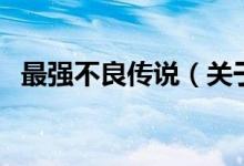 最强不良传说（关于最强不良传说的介绍）