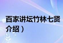 百家讲坛竹林七贤（关于百家讲坛竹林七贤的介绍）