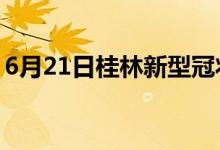 6月21日桂林新型冠状病毒肺炎疫情最新消息