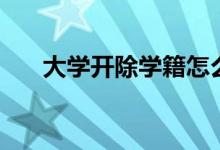 大学开除学籍怎么补救（方法是什么）