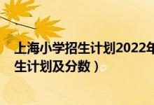 上海小学招生计划2022年（2022年全国各大高校在上海招生计划及分数）
