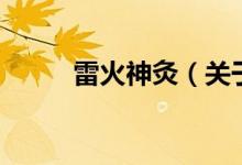 雷火神灸（关于雷火神灸的介绍）